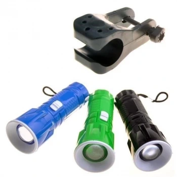 İpek Yıldızı® Pilli Zoomlu Ledli Bisiklet Ön Farı El Feneri Aydınlatma Lambası