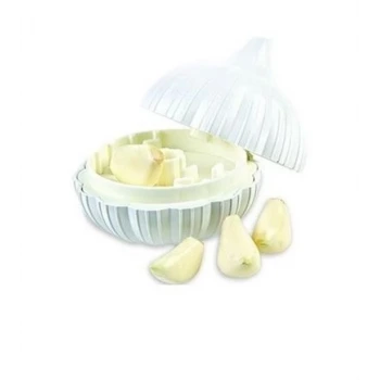 İpek Yıldızı® Sarımsak Şeklinde Pratik Sarımsak Ezici Rendeleyici El Rondosu