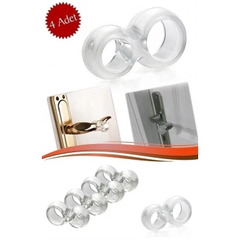 İpek Yıldızı® Silikon Kapı & Pencere Vurma Önleyici Stoper Kapı Tamponu 4 Adet