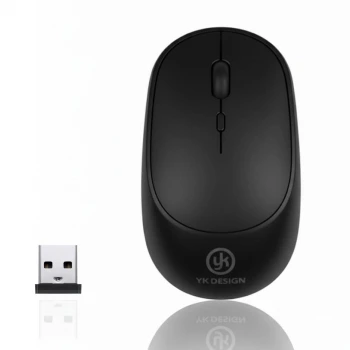 İpek Yıldızı® Siyah Renkli Ergonomik Sessiz Kablosuz Mouse – USB Alıcılı, Ofis ve Oyun İçin Konforlu Bilgisayar Faresi MS6310
