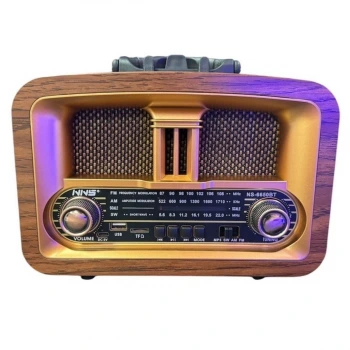 İpek Yıldızı® Taşınabilir Klasik AM/FM/SW  Retro Ev Radyo USB ile Şarj Olabilen Retro Radyo
