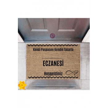 Kapı Önü Paspası Dekoratif Dijital Baskı Eczanesi P-2560