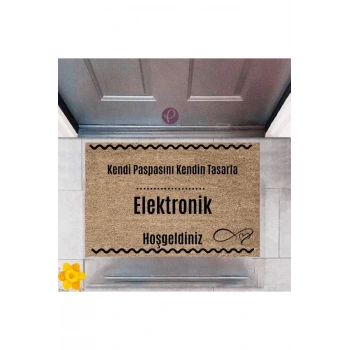 Kapı Önü Paspası Dekoratif Dijital Baskı Elektronik P-2530