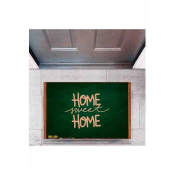 Kapı Önü Paspası Dekoratif Dijital Baskı Home Sweet Home P-2332