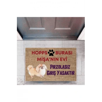 Kapı Önü Paspası Dekoratif Dijital Baskı Hopps  P-2474