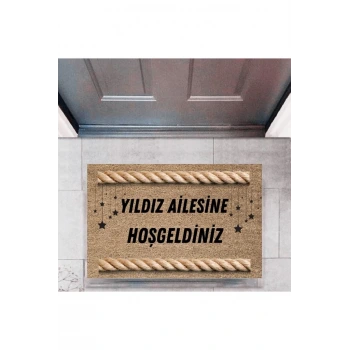 Kapı Önü Paspası Dekoratif Dijital Baskı Kişiye Özel P-2500