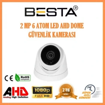 KD-6329 2MP Ahd 1080P Atom Led Dome Güvenlik Kamerası