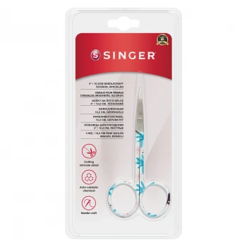 Kıvrık Uçlu Renkli Nakış Makası (4")