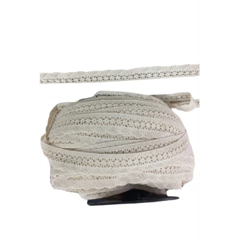Kopanaki Dantel en 4 cm Şeritli Krem 1 Metre