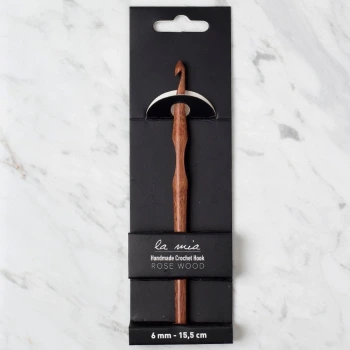 La Mia Rosewood 6 mm 15.5 cm Ahşap Yün Tığ