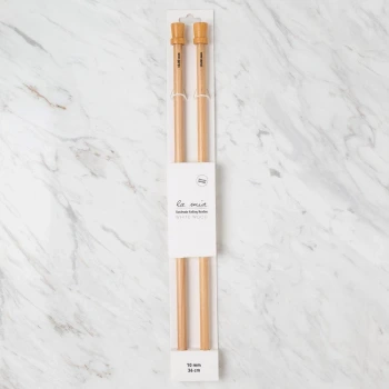 La Mia Whitewood 10 mm 36 cm Ahşap Örgü Şişi