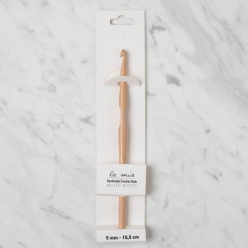 La Mia Whitewood 5 mm 15.5 cm Ahşap Yün Tığ