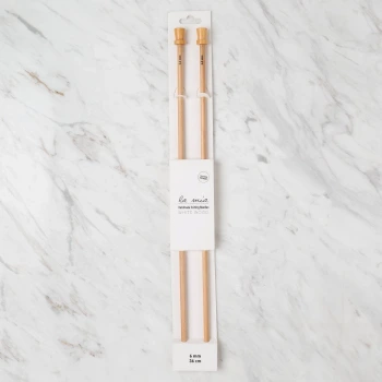 La Mia Whitewood 6 mm 36 cm Ahşap Örgü Şişi