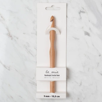 La Mia Whitewood 9 mm 15.5 cm Ahşap Yün Tığ