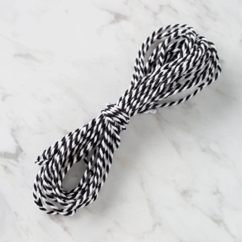Loren 5m Beyaz-Siyah Paket İpi