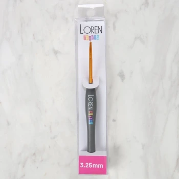 LOREN ALTIN UÇLU YUMUŞAK SAPLI ÖRGÜ TIĞI LRN-041 3