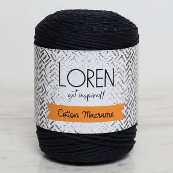 Loren Cotton Macrame Lacivert - R005 - 34361