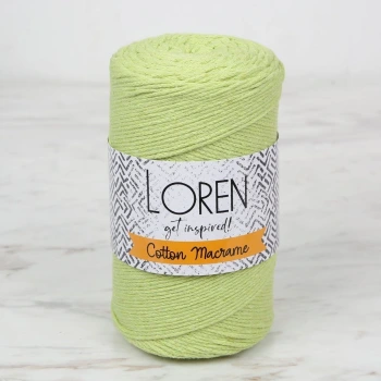 Loren Cotton Macrame Yeşil - R954