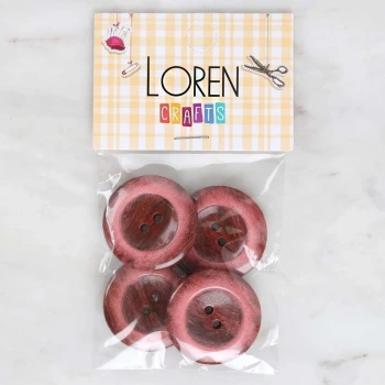 Loren Crafts 4lü Vişne Çürüğü Düğme - 1745