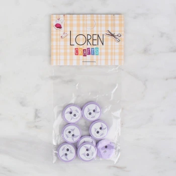 Loren Crafts 8 li balık lila - 573