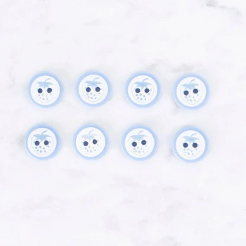 Loren Crafts 8 li Çilek Mavi Düğme - 0487