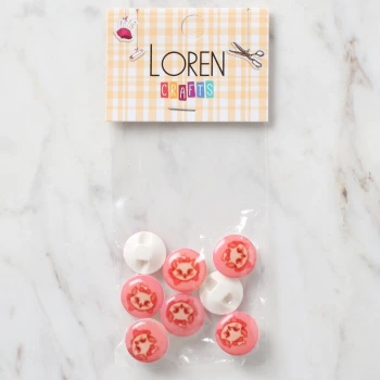 Loren Crafts 8 li Düğme - 445