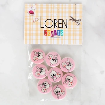 Loren Crafts 8li Fok Düğme - 1037