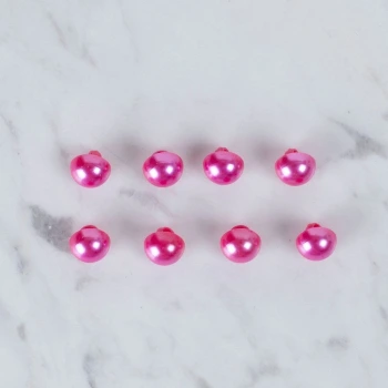 Loren Crafts 8 li Fuşya Düğme - 0150