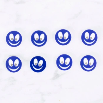 Loren Crafts 8 li Gülen Yüz Açık Lacivert Düğme -