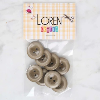 Loren Crafts 8li Haki Düğme - 1731