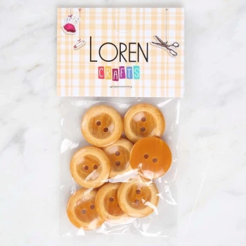 Loren Crafts 8li Hardal Düğme - 1719