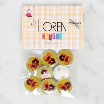 Loren Crafts 8li Ördek Düğme - 1204