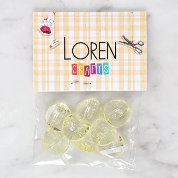 Loren Crafts 8li Sarı Düğme - 3067
