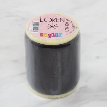 Loren Crafts 900 metre Polyester Dikiş İpliği Siya