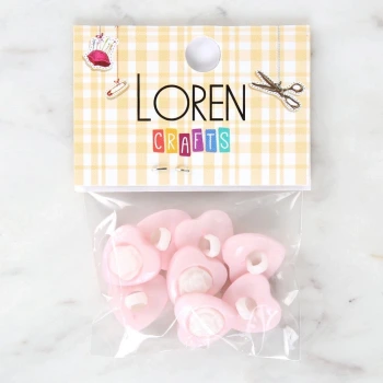 Loren Crafts Açık Pembe 8li Düğme - 3051