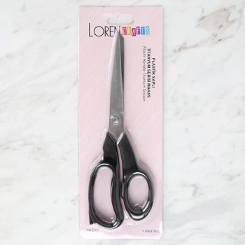 Loren Crafts Plastik Saplı Titanyum Makas Siyah LR