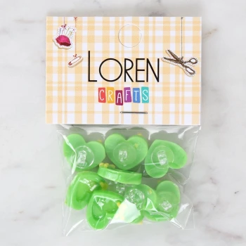 Loren Crafts Yeşil 8li Düğme - 3015