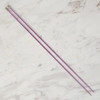 Loren Cratfs 2,5 mm 35 cm Mor Metal Örgü Şişi - LR