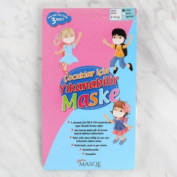 Loren Erkek Çocuklar için Yıkanabilir Maske 8 - 14