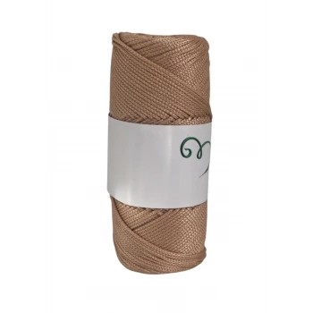 Makrome İpi 3mm Polyester Açık Karamel