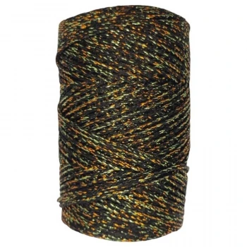 Makrome İpi 3mm  Polyester Siyah Altın Simli