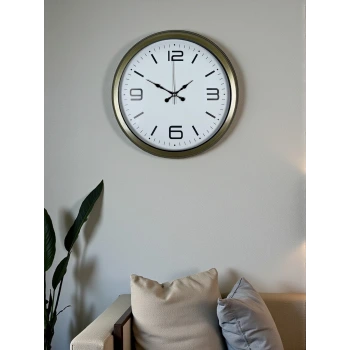 Modern Tasarım Eskitme 40 Cm Metal Duvar Saati