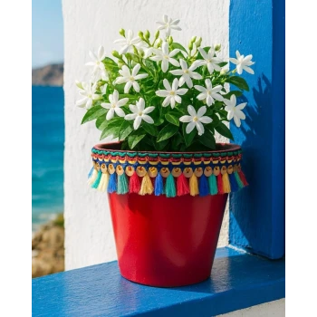 NF DEKORATİF SAKSI 1.7 LİTRE Kırmızı