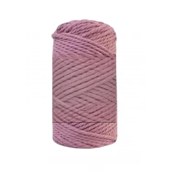 Pamuk Makrome 4 mm İp  Gül Kurusu