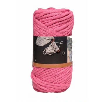 Pamuk Makrome 4 mm İp Şeker Pembe