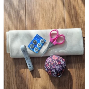 Panama Keten Kumaşlı Dikiş Başlangıç Seti – Aksesuar Kit Dahil