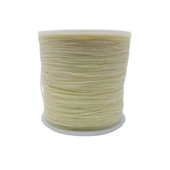 Paraşüt İpi, Bileklik-Kolye örgü ipi 1 mm 50 metre Krem