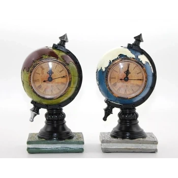 Polyester Saatli Dünya Küre