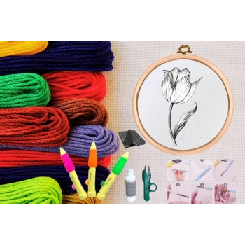 Punch Seti Nakış Seti Kasnaklı Kendin Yap Seti Seri 27