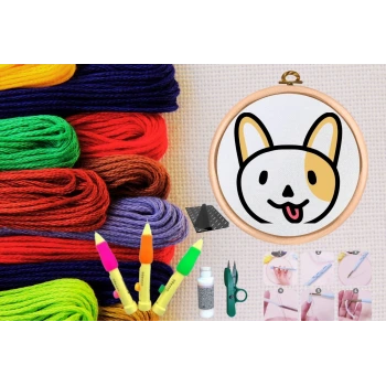 Punch Seti Nakış Seti Kasnaklı Kendin Yap Seti Seri 58